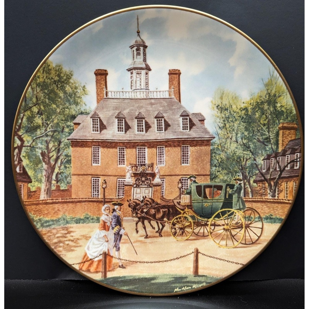 John Alan Maxwell Governor's Palace Collector Plate 1973 Gorham